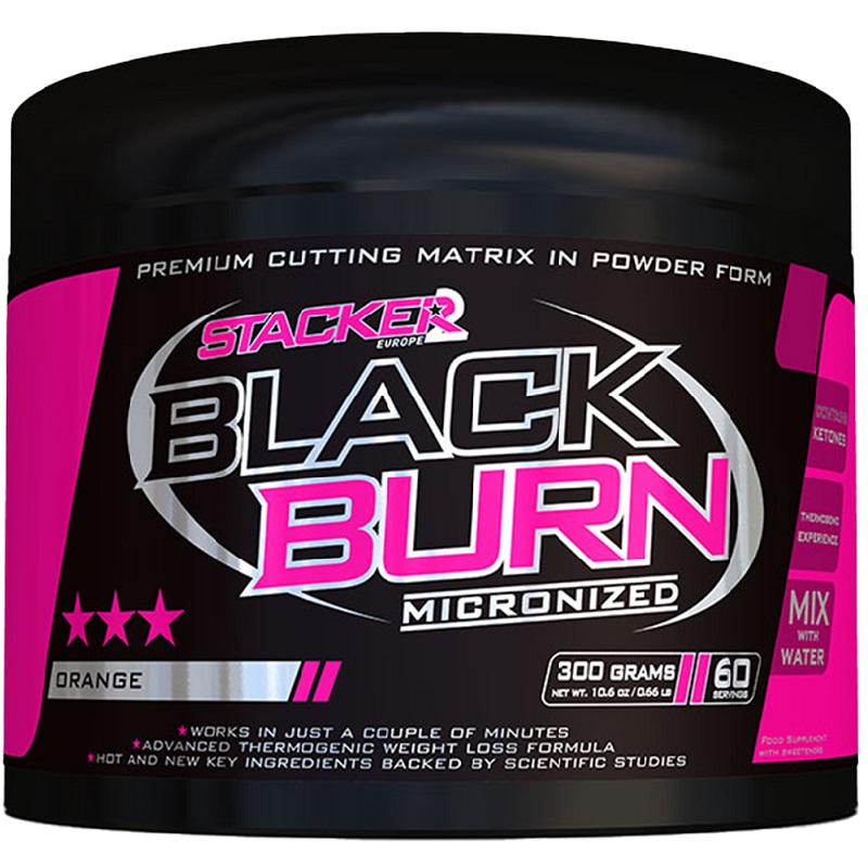 Stacker2 Black Burn Micronized, 300 Grams