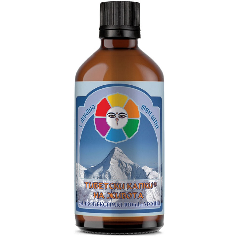 Bioherba Tincture Tibetan Drops with Mumio, 100 ml