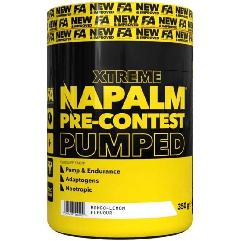 FA Nutrition Napalm Pre-Contest Pumped, 350 Grams