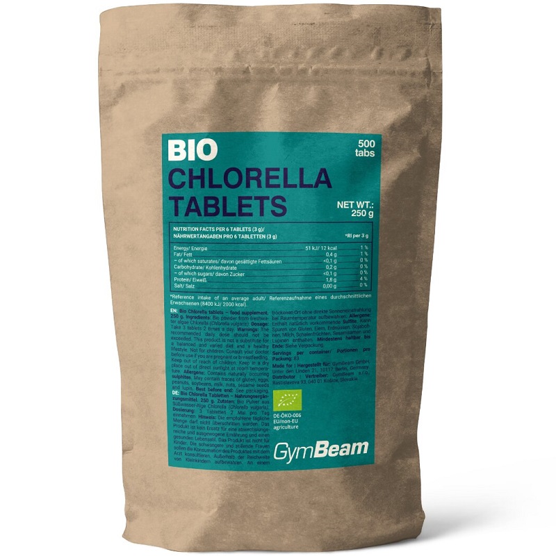 Gym Beam Bio Chlorella, 500 Tablets