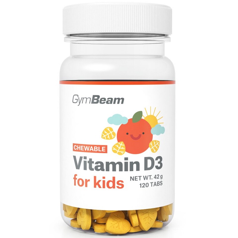 Gym Beam Chewable Vitamin D3 for kids, 120 Tablets