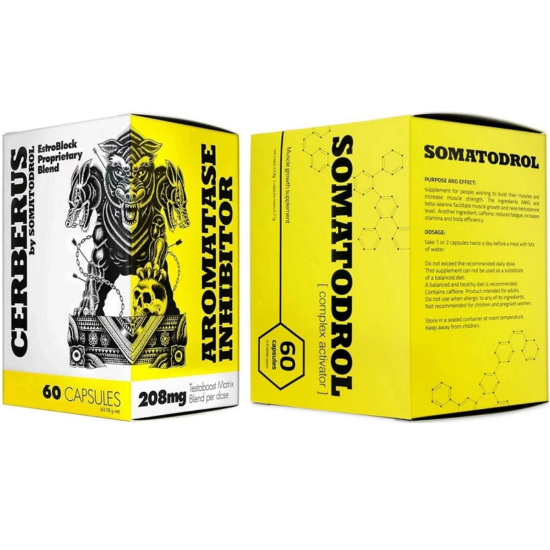 Iridium Labs Somatodrol, 60 Capsules + Iridium Labs Cerberus, 60 Capsules