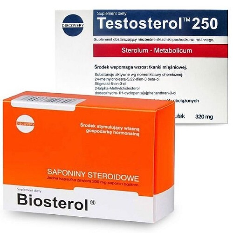 Megabol Testosterol 250, 30 Capsules + Megabol Biosterol, 30 Capsules