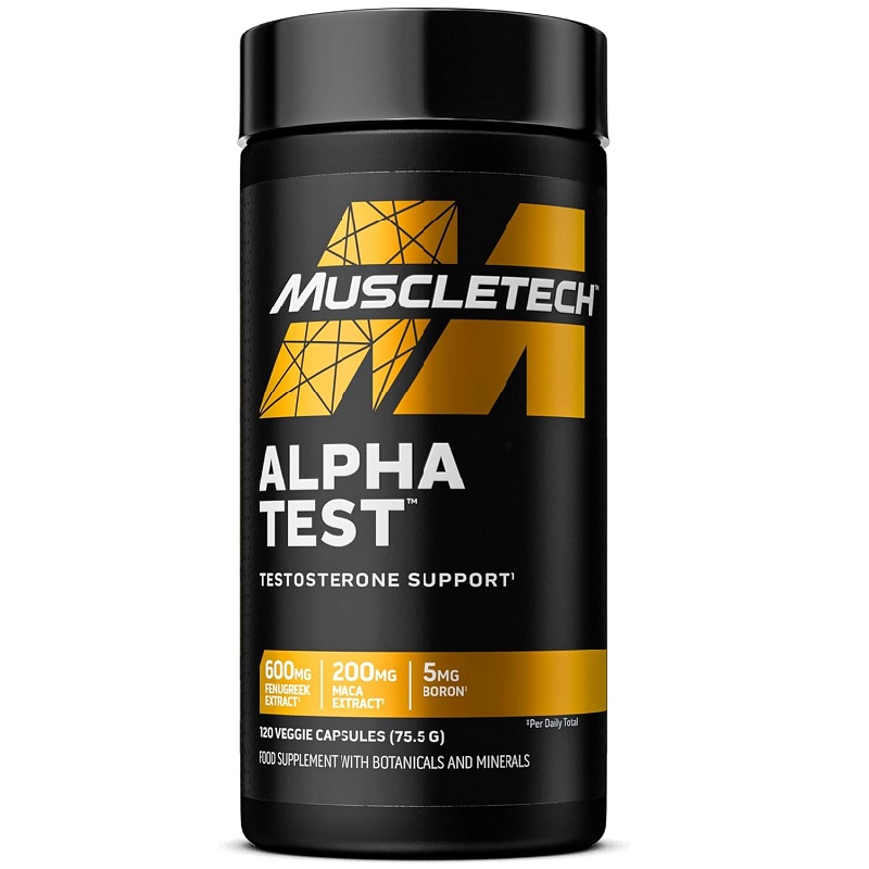 MuscleTech Alpha Test, 120 Veg Capsules