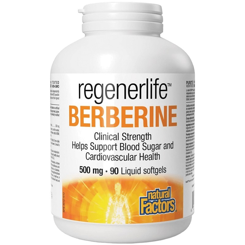 Natural Factors Berberine LipoMicel Matrix 500 mg, 90 Softgels