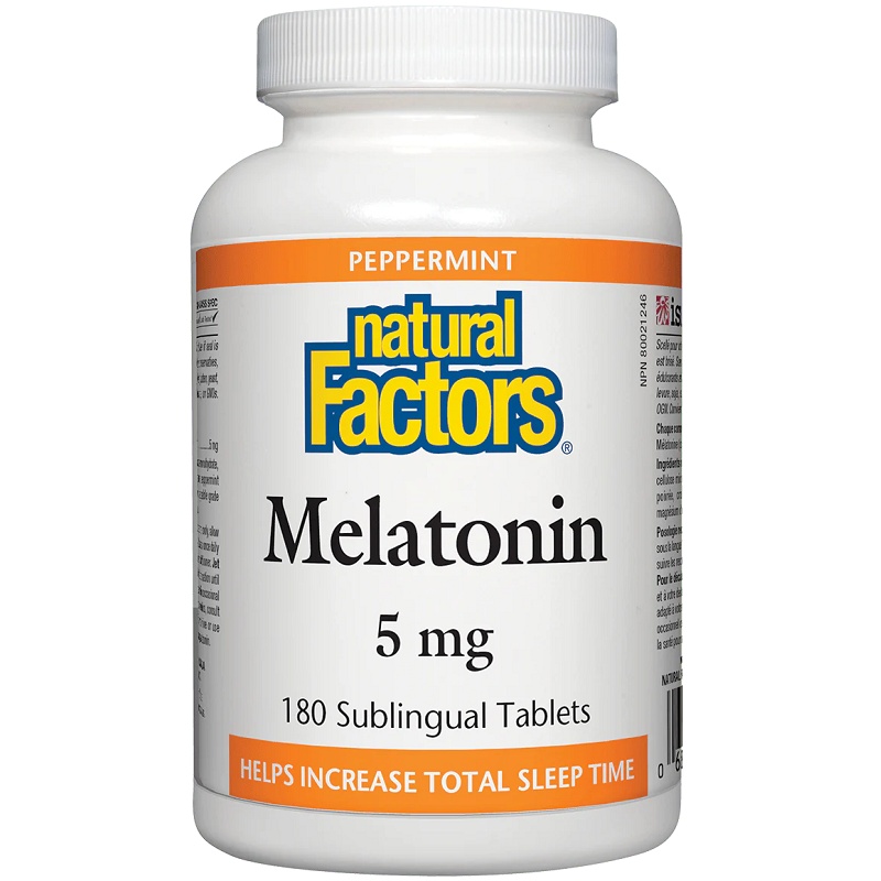 Natural Factors Melatonin 5 mg, 180 Tablets