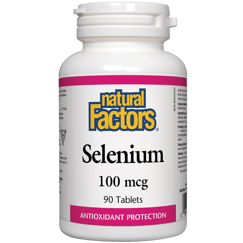 Natural Factors Selenium 100 mcg, 90 Tablets
