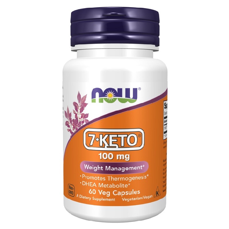 NOW 7-Keto 100mg, 60 Veg Capsules