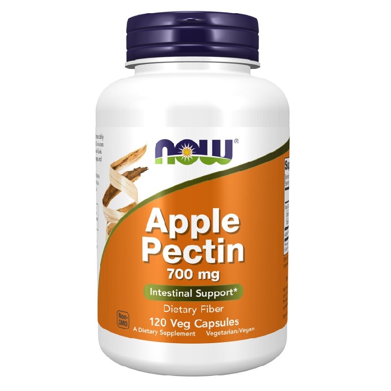 NOW Apple Pectin 700mg, 120 Veg Capsules