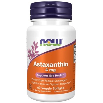 NOW Astaxanthin 4mg, 60 Veggie Softgels