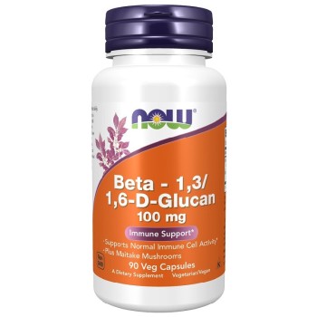 NOW Beta - 1,3/1,6-D-Glucan 100mg, 90 Veg Capsules