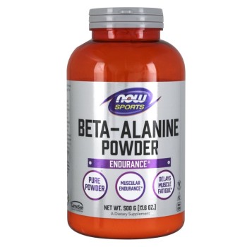 NOW Beta Alanine Powder, 500 Grams