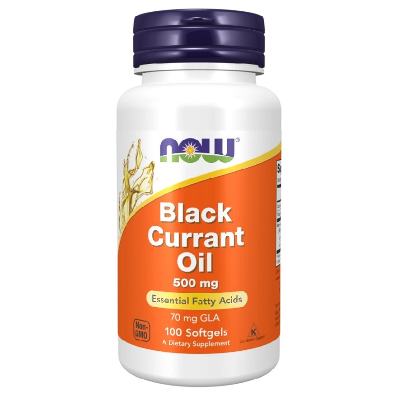NOW Black Currant Oil 500 mg, 100 Softgels