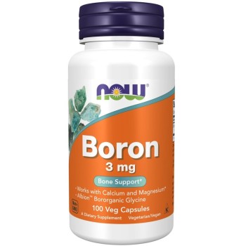NOW Boron 3mg, 100 Veg Capsules