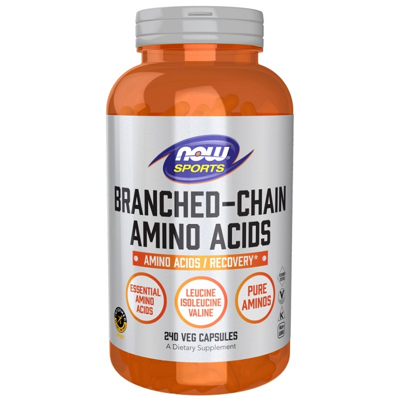 NOW Branched Chain Amino Acids, 240 Capsules