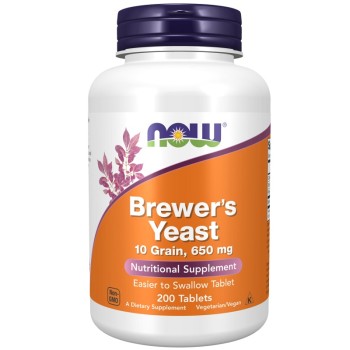 NOW Brewer's Yeast, 200 Tablets