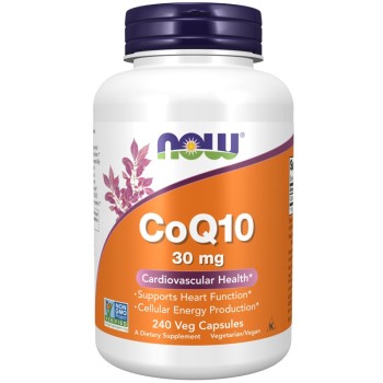 NOW CoQ10 30 mg, 240 Veg Capsules
