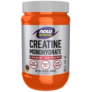 NOW Creatine Monohydrate Powder, 600 Grams