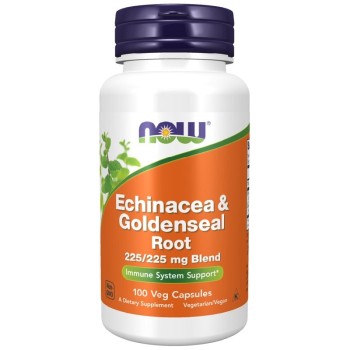 NOW Echinacea and Goldenseal Root, 100 Capsules