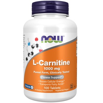 NOW L-Carnitine 1000 mg, 100 Tablets