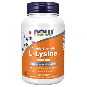 NOW L-Lysine 1000mg, 100 Tablets