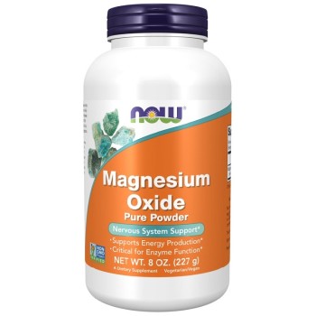 NOW Magnesium Oxide Pure Powder, 227 Grams
