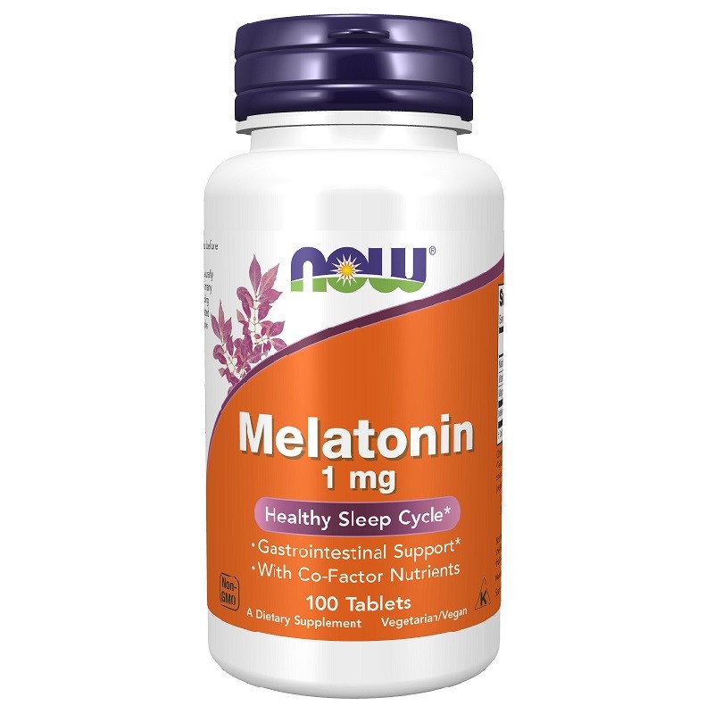 NOW Melatonin 1mg, 100 Tablets