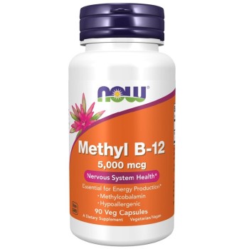 NOW Methyl B-12 5000mcg, 90 Veg Capsules