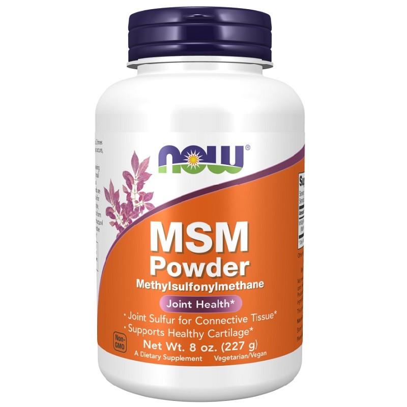 NOW MSM Methylsulphonylmethane Powder, 227 Grams