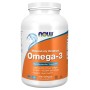 NOW Omega-3 Molecularly Distilled Fish Oil, 500 Softgels