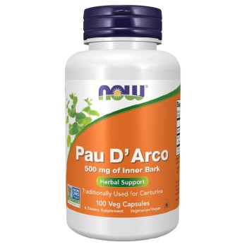 NOW Pau D'Arco 500mg, 100 Veg Capsules