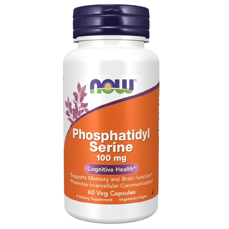NOW Phosphatidyl Serine 100 mg, 60 Veg Capsules