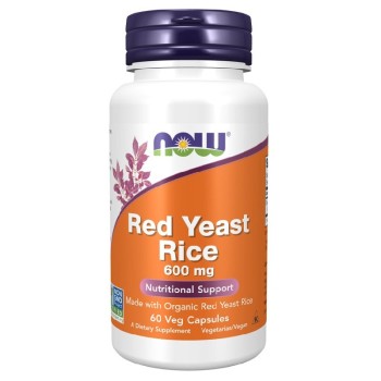 NOW Red Yeast Rice 600 mg, 60 Veg Capsules