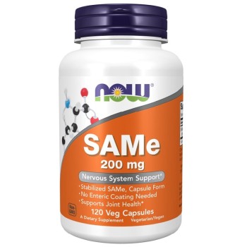 NOW SAMe 200mg, 120 Veg Capsules