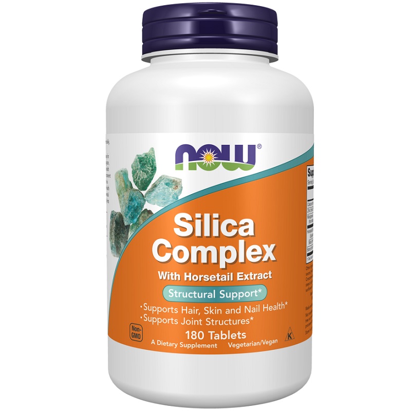 NOW Silica Complex with Horsetail Extract, 180 Tablets