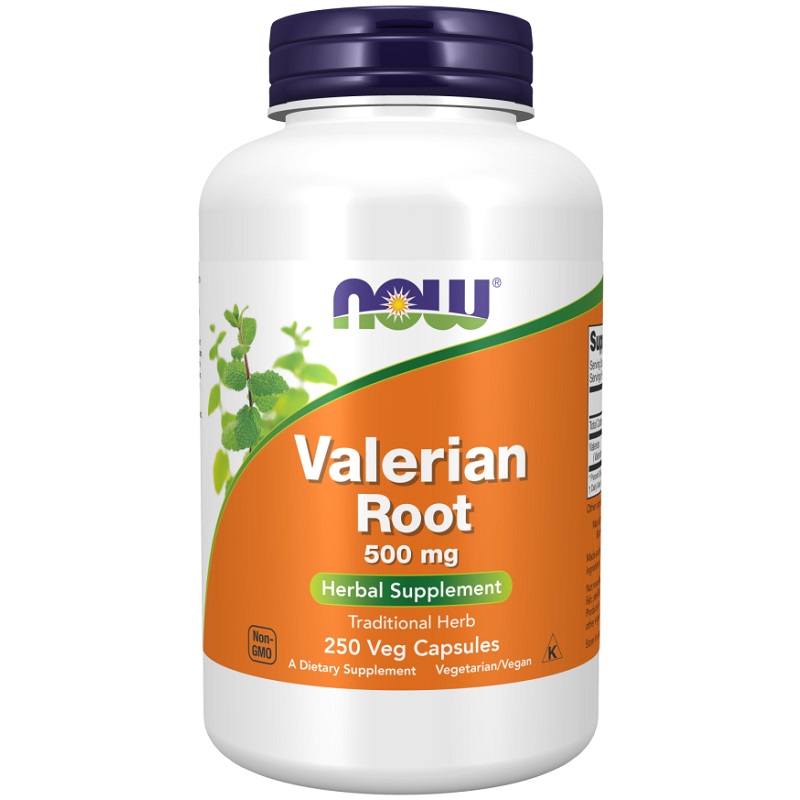 NOW Valerian Root 500mg, 250 Veg Capsules