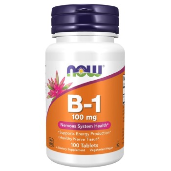 NOW Vitamin B-1 Thiamine 100mg, 100 Tablets