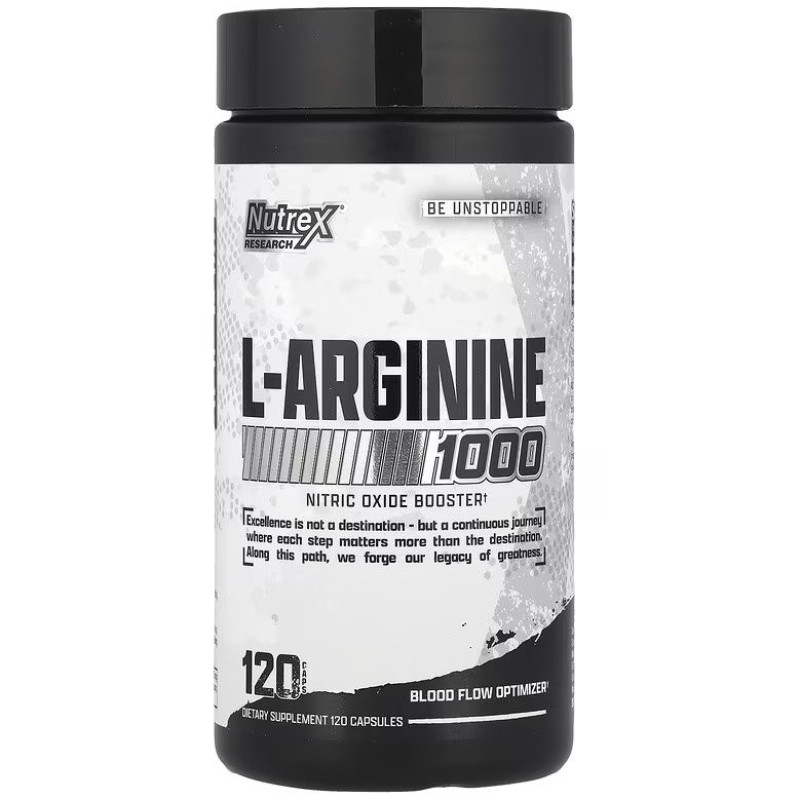 Nutrex L-Arginine 1000, 120 Capsules