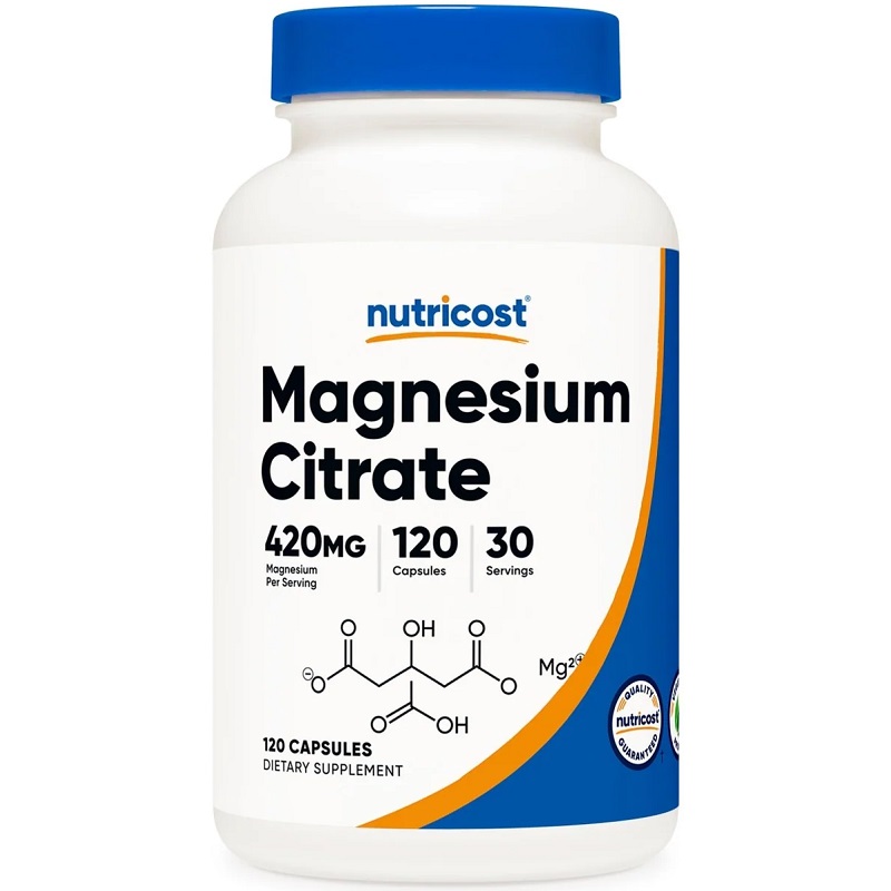 Nutricost Magnesium Citrate 420 mg, 60 Capsules