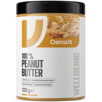 OstroVit 100% Peanut Butter Smooth, 1000 Grams