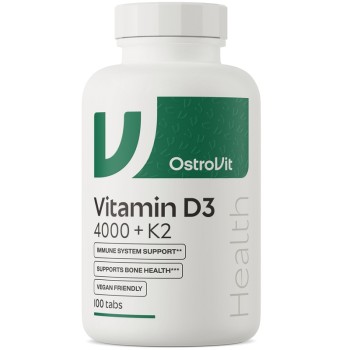 OstroVit D3 4000 IU + K2 VEGE, 100 Tablets