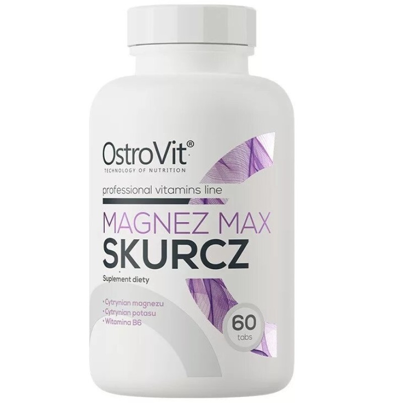 OstroVit Magnez MAX Skurcz, 60 Tablets