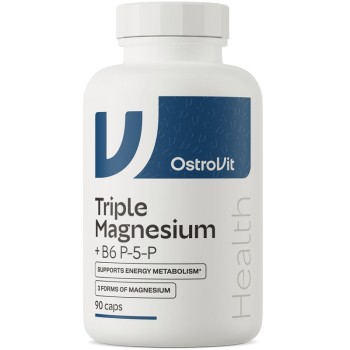 OstroVit Triple Magnesium + B6 P-5-P, 90 Capsules
