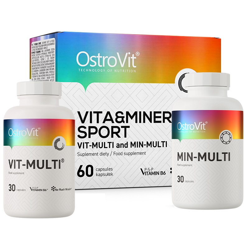 OstroVit Vit and Min SPORT, 2x30 Capsules