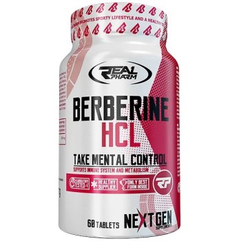 Real Pharm Berberine HCL, 60 Tablets