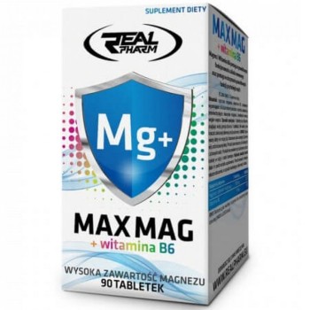 Real Pharm Max Mag + B6, 90 Tablets