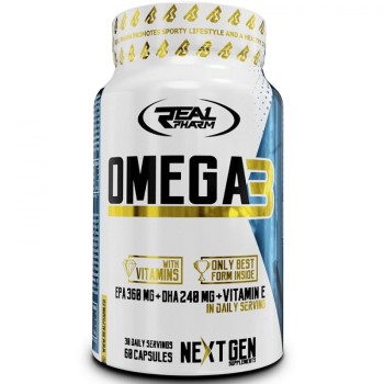 Real Pharm Omega 3 1000 mg, 60 Softgels