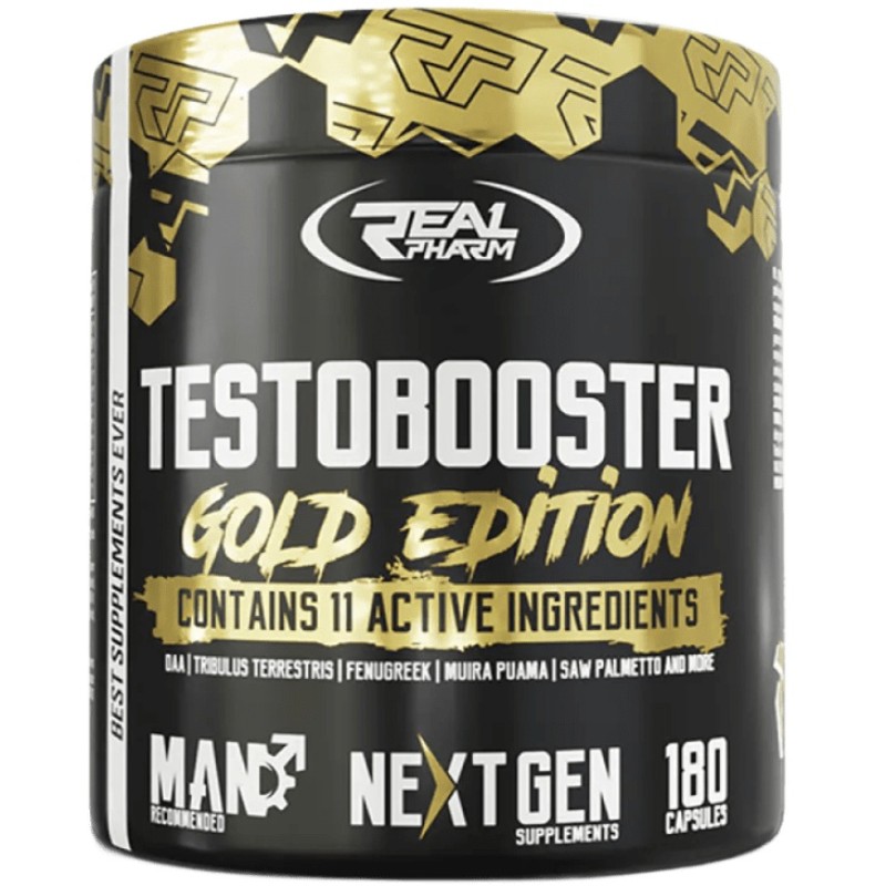 Real Pharm Testobooster Gold Edition, 180 Capsules