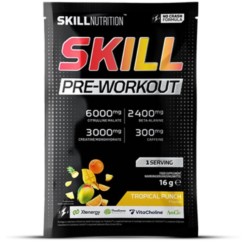 Skill Nutrition Skill Pre-Workout, 16 Grams